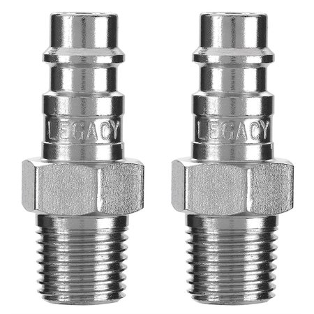 LEGACY High Flow Plugs, 1/4 Body, 1/4"MNPT, 2 pcs. A53440FZ-2PK